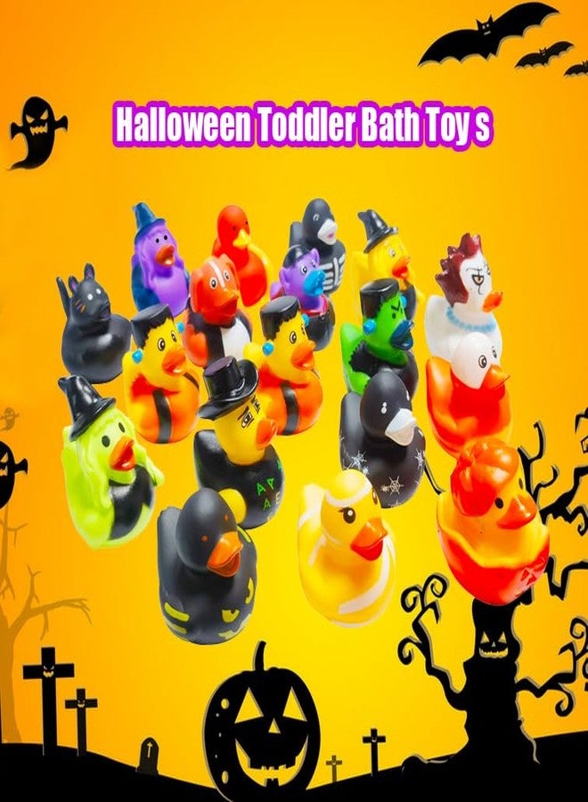 Holydeck 27 Pcs Halloween Party Favors Rubber Ducks,Baby Showers Accessories Jeep Bath Toys for Kids Halloween Decorations Trick or Treat Supplies Goodie Bag Fillers(Halloween) - Image 3