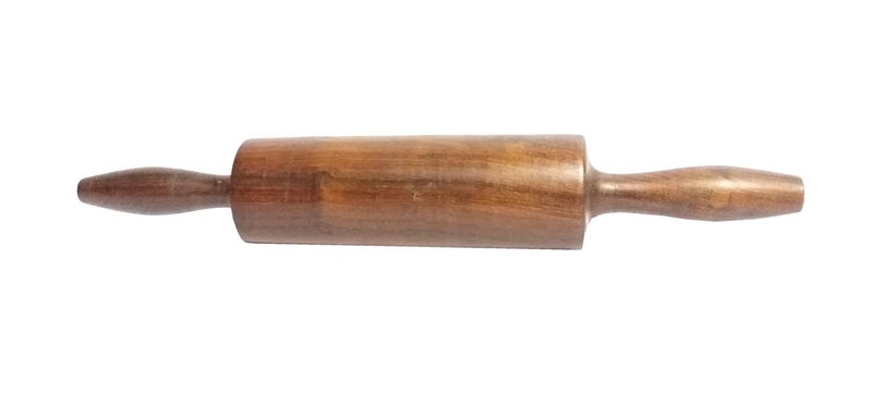 UPHAAR UPHAAR Combo Pack Handicraft Wooden Hand Masher Paratha Seakni Roti Presser and Wooden BelanBellan for Kitchen Chapati Roti Maker  - Image 3