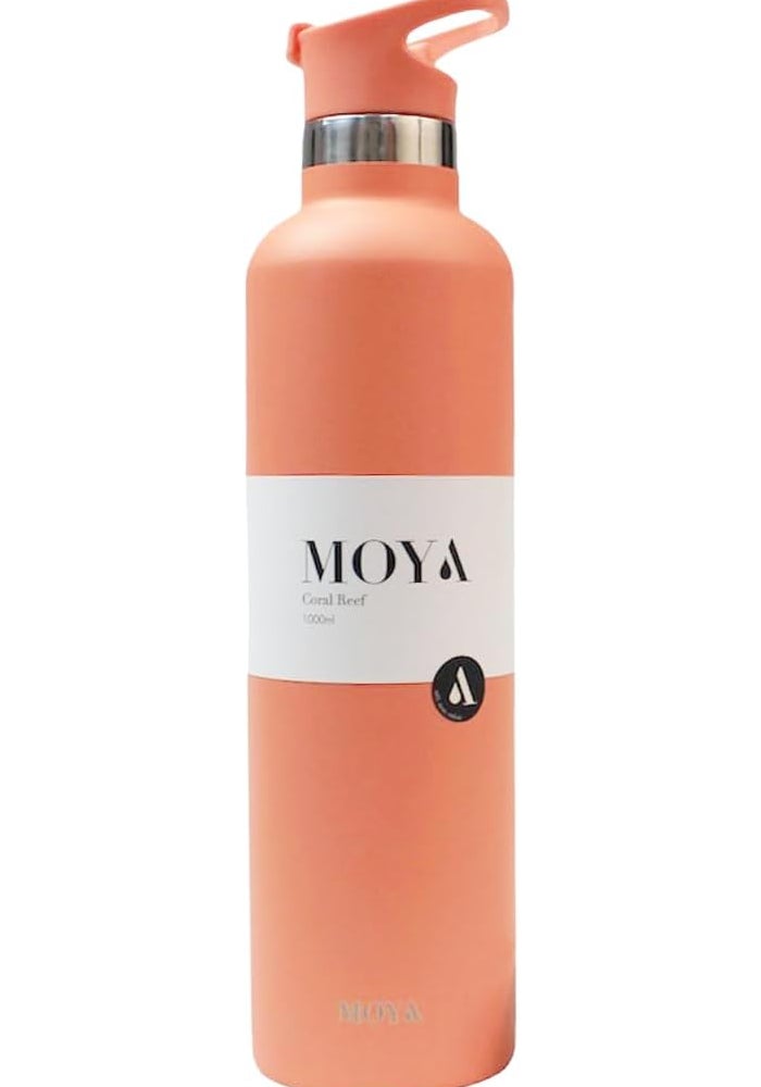 Moya 'Coral Reef' 1L Insulated Sustainable Water Bottle Coral - Image 1