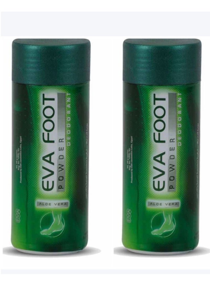 Eva 2-Piece Set Foot Powder Deodorant With Aloe Vera 