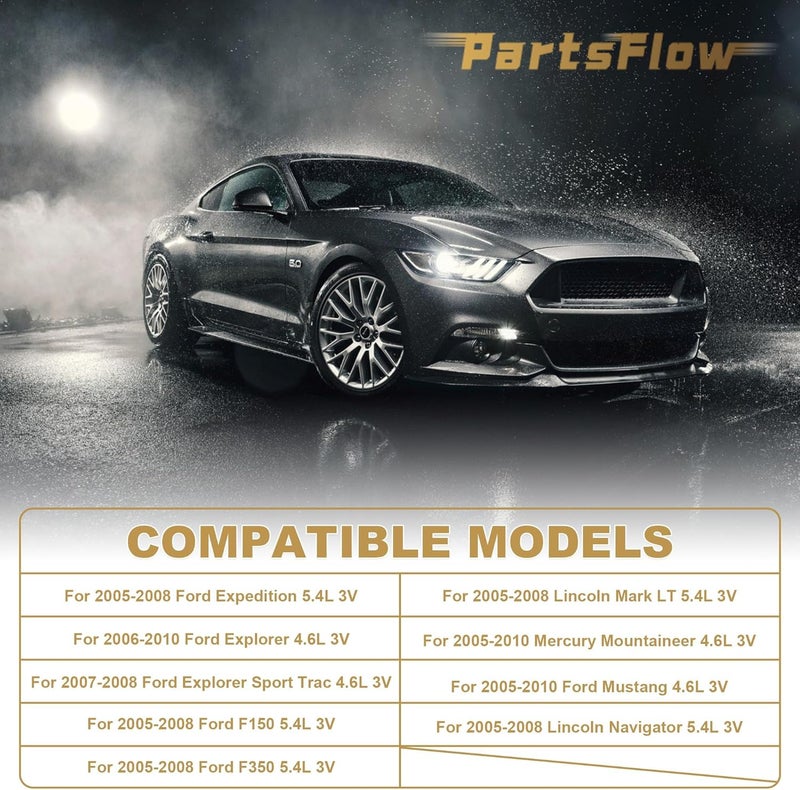 Partsflow LH Camshaft for Ford Expedition, Explorer, F-150, F-250, F-350, Mustang, Lincoln Navigator, Mercury Mountaineer - 5.4L, 4.6L, 3V - Image 4