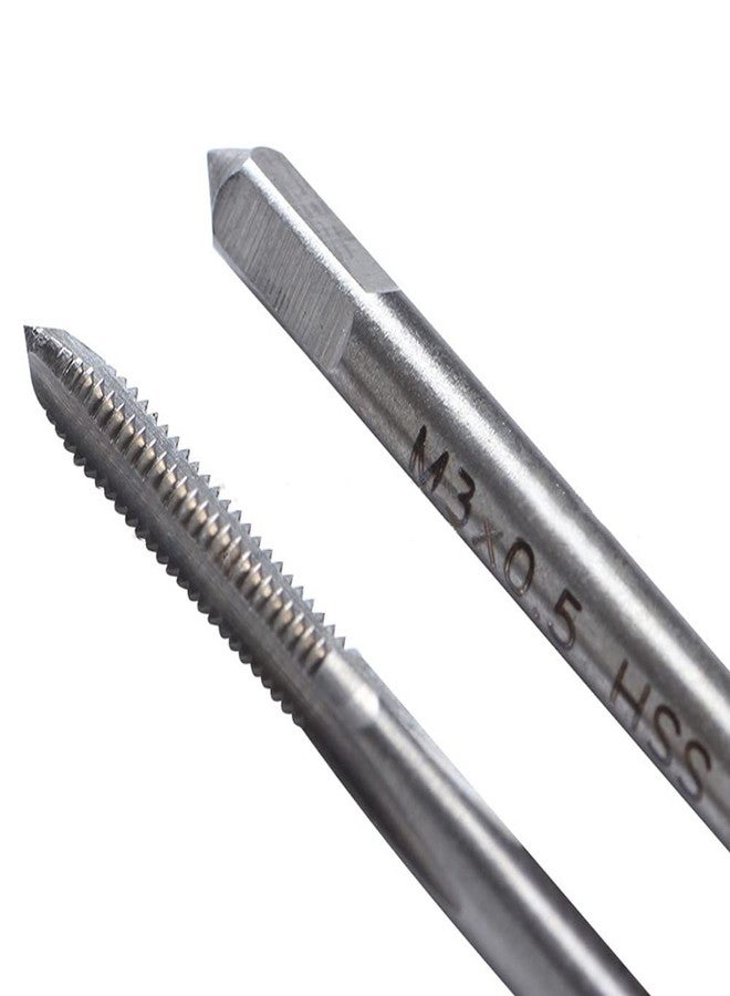 Saipe 10pcs Micro Taps Bit Small Hand Screw Thread Taps M1-M3.5 HSS Mini Metric Plug Tap Screw Tap Drill Tap Drill Set Tapping tool with Adjustable Tap Wrench 1/16-1/4'' - Image 5