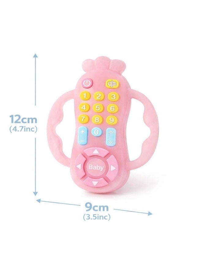SADRUCHI Silicone & Wooden Baby Teether for 3+ Months, BPA-Free Food Grade Teething Toy with Wooden Ring, Soft Gum Soothing Chew Toy for Infants, Newborn Babies Boys & Girls (Teether Toy Pink) - Image 3