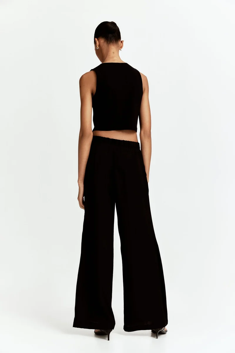 اتش اند ام Wide drawstring trousers