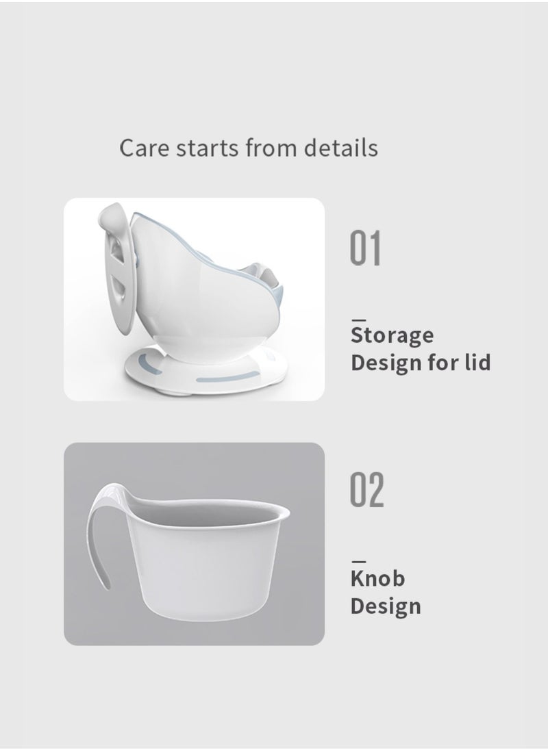 Moms Magic Baby Toilet with EVA Cushion – Soft & Warm Egg-Shaped Design – Anti-Skid Bottom & Easy-to-Clean – Ideal for Toddlers  - Image 3