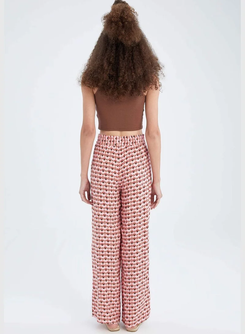 DeFacto High Waisted Zebra Printed Viscose Culottes