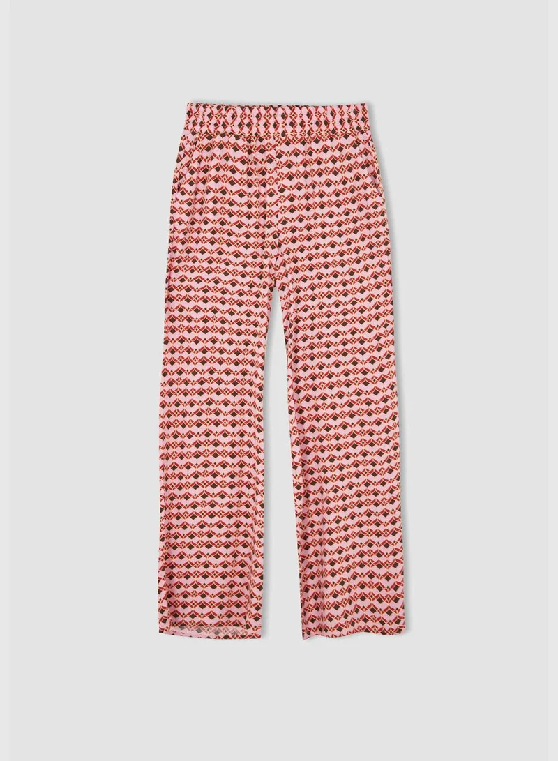 DeFacto High Waisted Zebra Printed Viscose Culottes