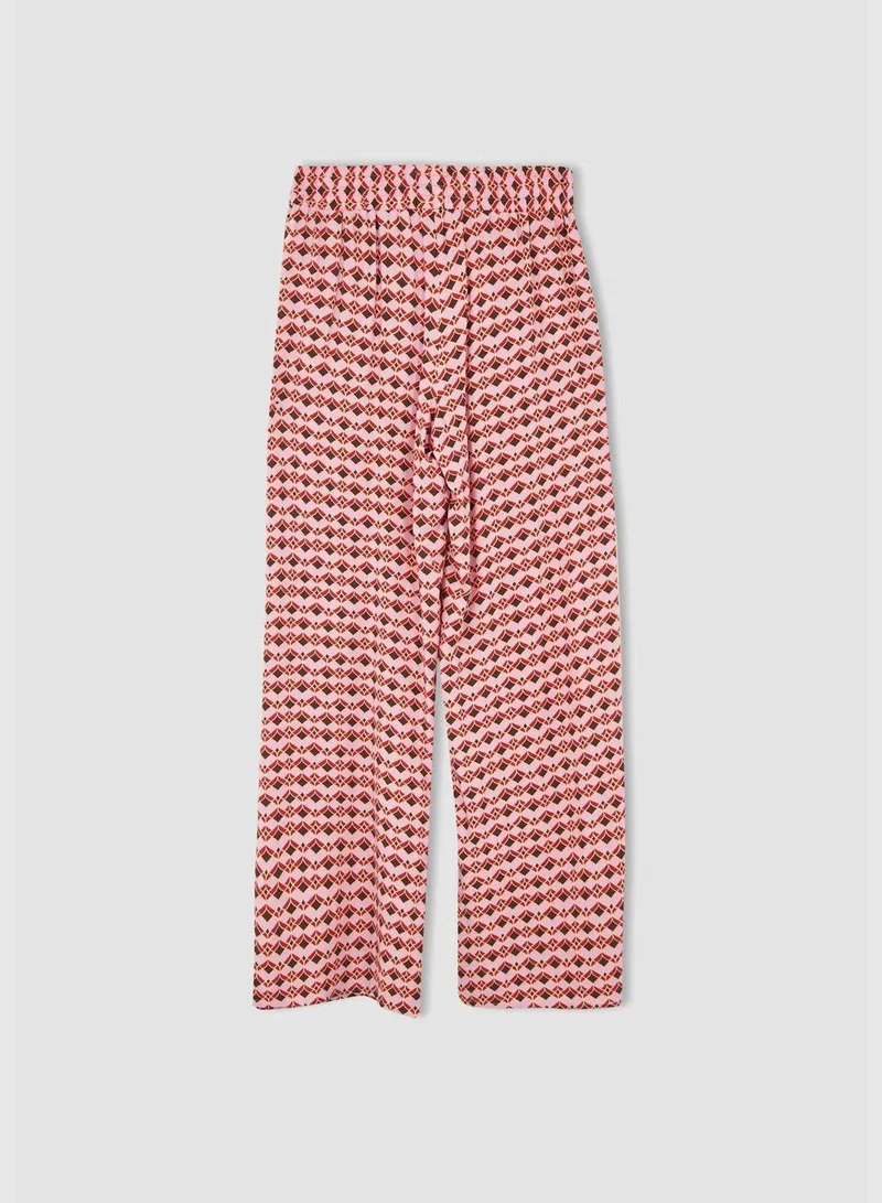 DeFacto High Waisted Zebra Printed Viscose Culottes