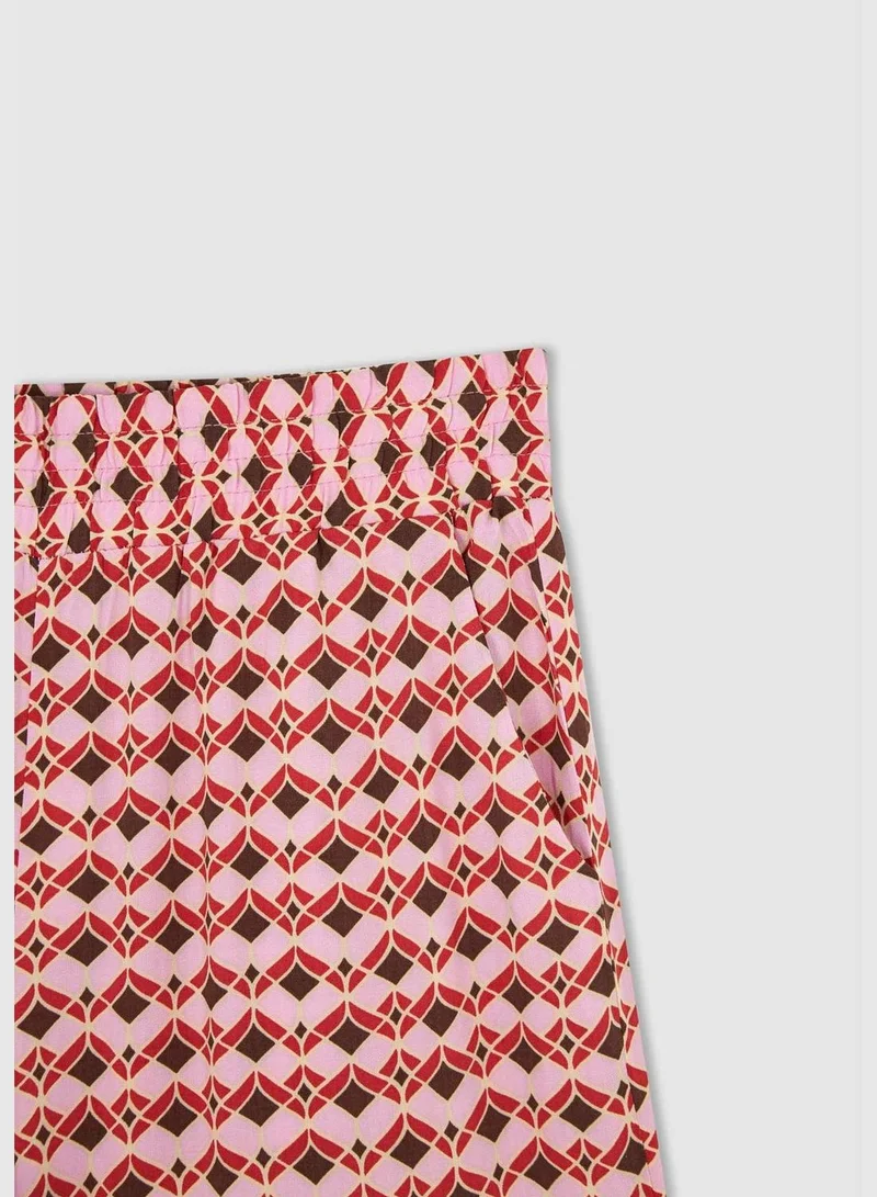 DeFacto High Waisted Zebra Printed Viscose Culottes