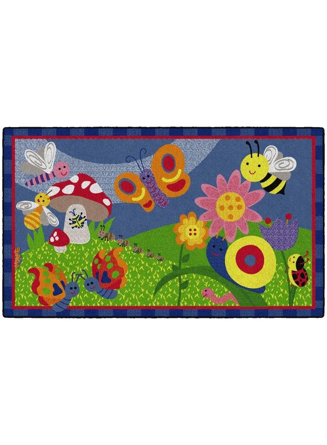 Flagship Carpets Kids And Baby Non Slip Area Rug For Home Learning Or Classroom Carpet Playroom Or Kids Bedroom Mat 3' X 5' Cutie Bugs - Image 1