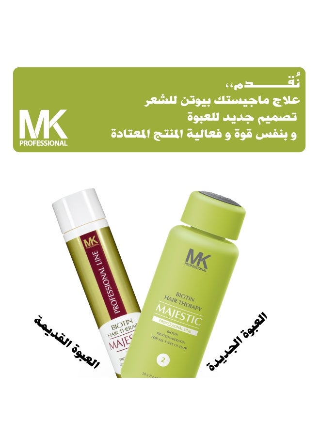 MAJESTIC MK PROFESSIONAL Biotin Hair Straightening Therapy complete kit 300ml - Image 4