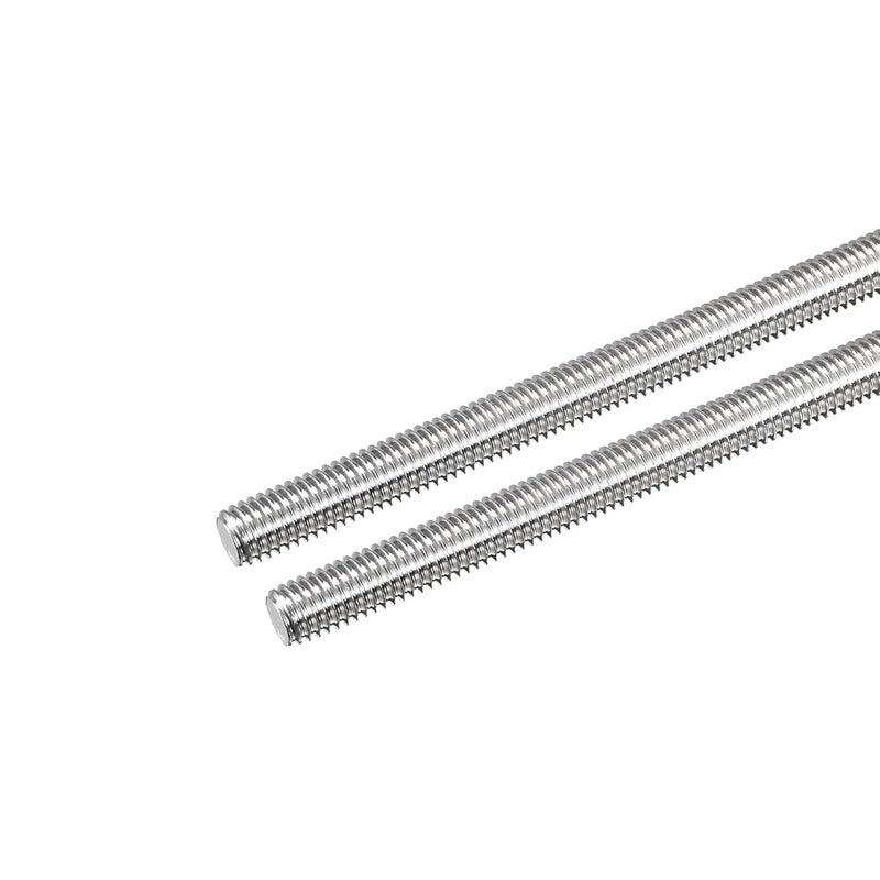 TOP-VIGOR 2Pcs M8-1.25 x 100mm Length Fully Threaded Rod, 304 Stainless Steel Right Hand Threaded Rods, Fully Studding Rod Bar for Anchor Bolts, Clamps, Hangers and U-Bolts - Image 1