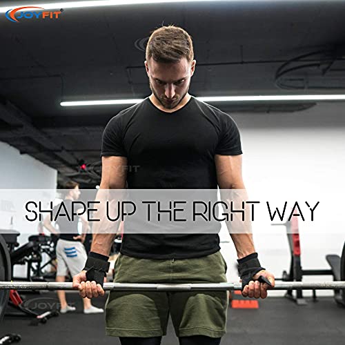 JoyFit Weightlifting Straps- For Weightlifting, Strength Training, Deadlift, Bodybuilding Crossfit and MMA, with Neoprene Padding and Wrist Support Suited for Both Men and Women [Pair] - Image 5