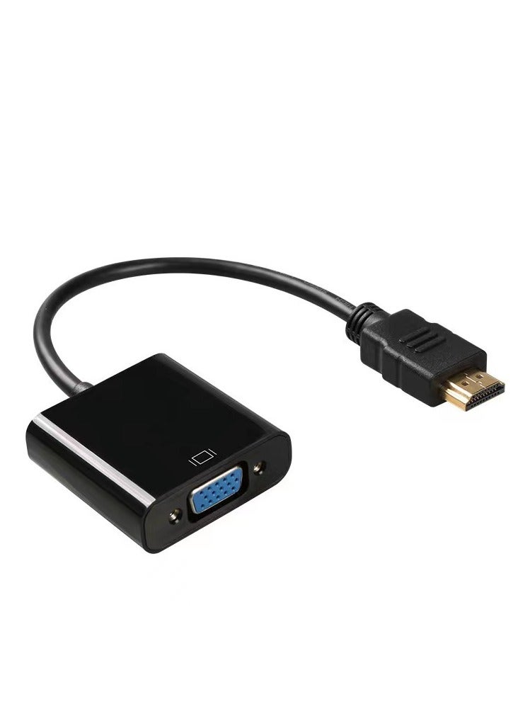 محول HDMI إلى محول VGA 1080P بطاقة فيديو خارجية 1080P إلى سطح المكتب، والكمبيوتر المحمول، والتلفزيون عالي الدقة، والشاشة، وجهاز العرض - Image 1