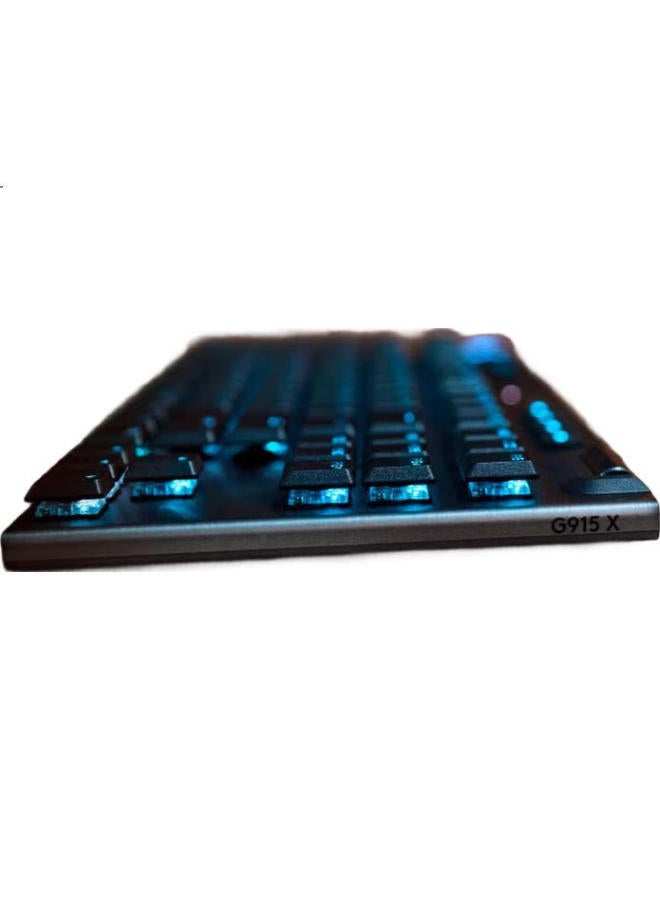 G Logitech (G) G915 X Lightspeed Tkl Low-Profile Gaming Keyboard (Black-C) Brown Switch (Clear Breakpoints, Crisp) - Image 3