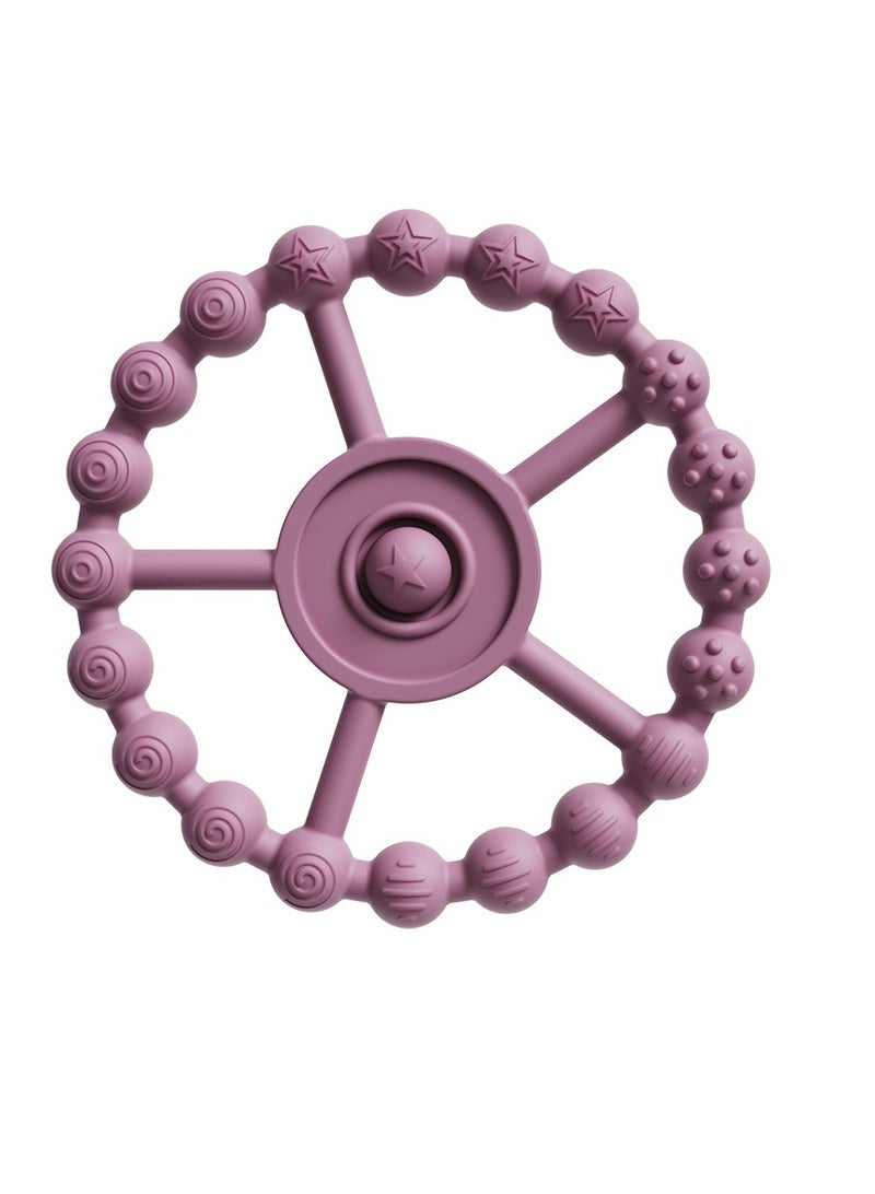 Gonice 3 Pack Ring Teether Baby Infant Toys, Silicone Teething Ring Toys for Babies 0-6 Months, Seposeve Baby Teethers 6-12 Months 12-24 Months, Easy to Grasp Toy, Infant Teething Relief, Purple Pink White  - Image 4