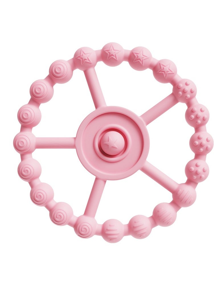 Gonice 3 Pack Ring Teether Baby Infant Toys, Silicone Teething Ring Toys for Babies 0-6 Months, Seposeve Baby Teethers 6-12 Months 12-24 Months, Easy to Grasp Toy, Infant Teething Relief, Purple Pink White  - Image 2