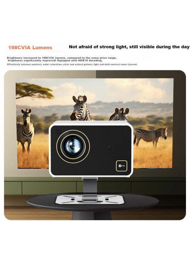 lecoo Laiku Lk213 Home Projector With Smart Hd Display, Bedroom Phone Projection Tv (automatic Focus, Ai Voice Control, Home Theater System) - Image 2