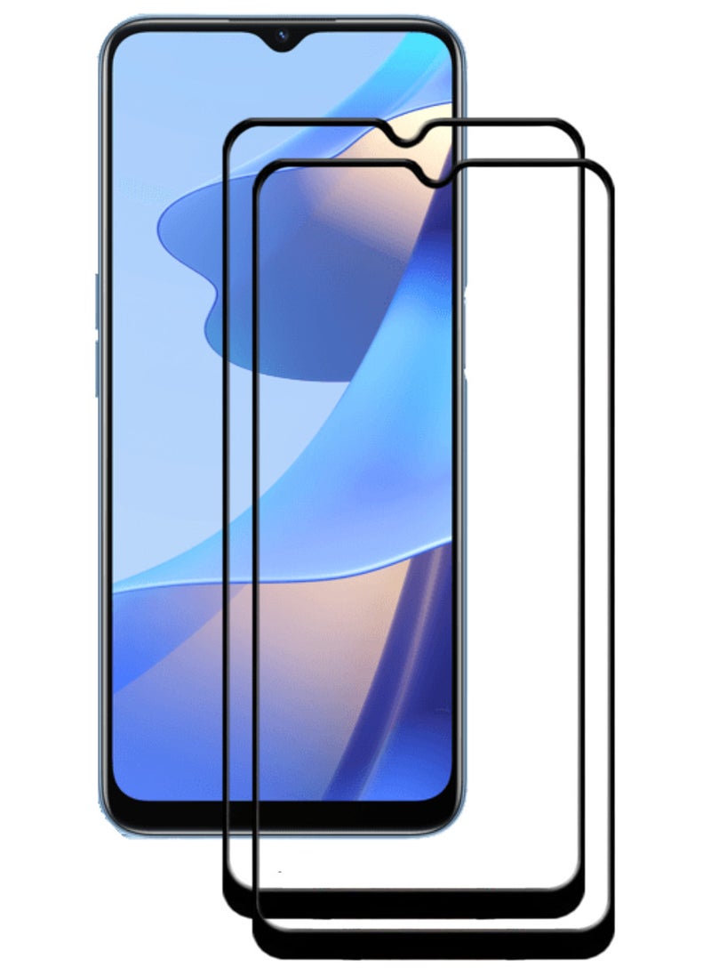 ACLIX 2 Pieces Antistatic ESD Dustproof Premium Quality High Definition Tempered Glass Screen Protector Designed For Oppo A16 - Image 1