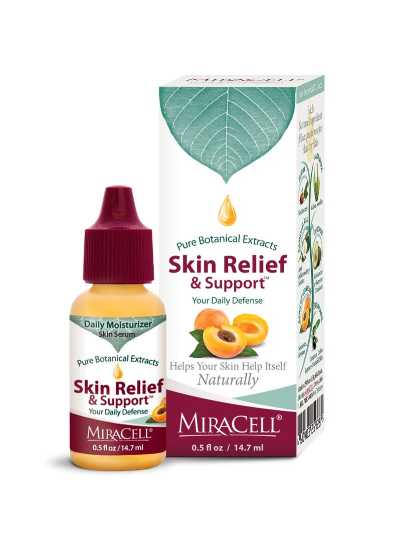 miracell - Miracell Skin Relief and Support Apricot Kernel Oil, Coconut Oil, Sesame Oil Jojoba Oil, Avocado Oil, Camellia oil, Rosehip oil Vitamin E, Serum .5 oz - Image 1