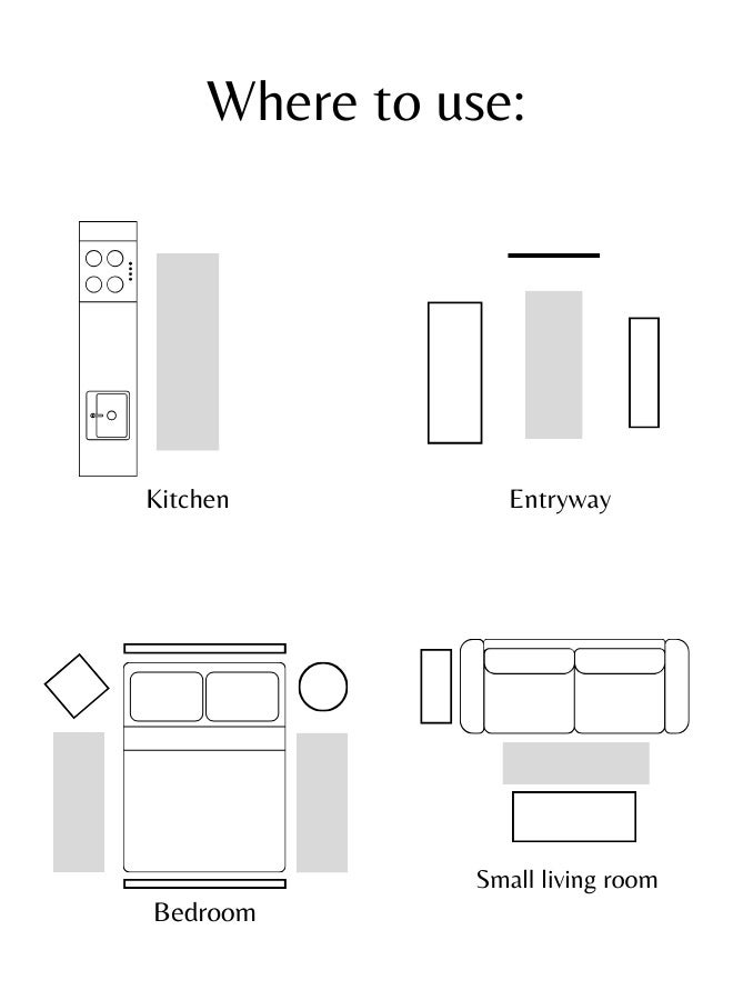 LUNA Home Soft Plush Printed Furry Floor Mat Polyester Rectangle Hot Pink - Image 3