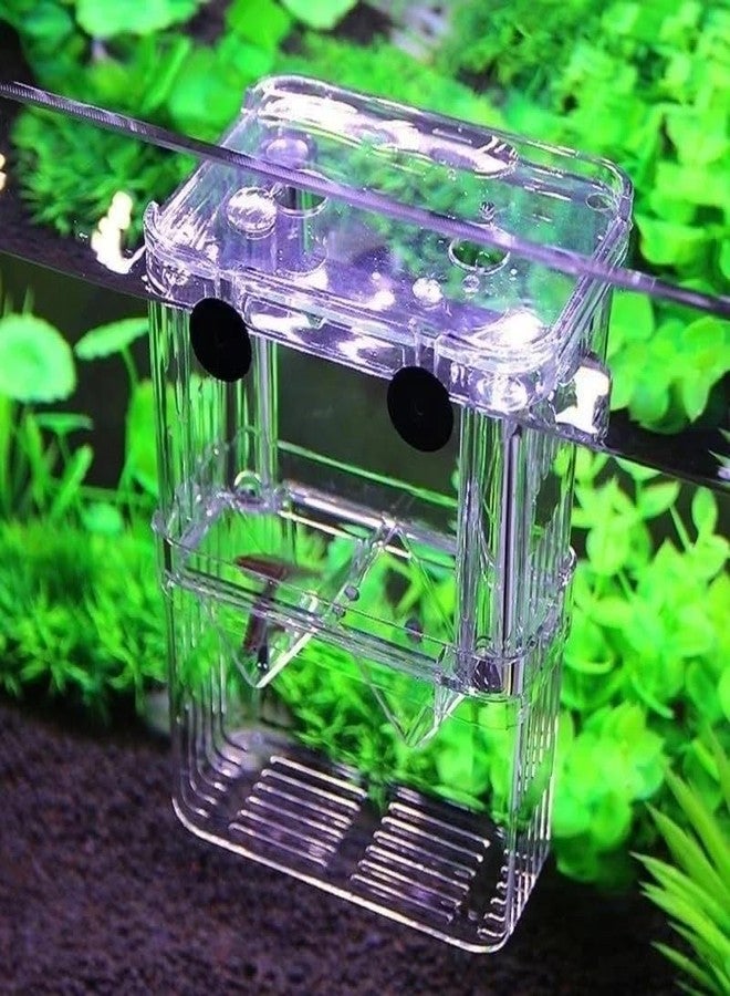 LinaLife Multifunctional Fish Aquarium High Clear Fish Breeding Isolation Box Aquarium Breeder Fishtank Double Guppies Hatching Incubator Divider Agreesive Injured Pregnant Fishes - Image 1