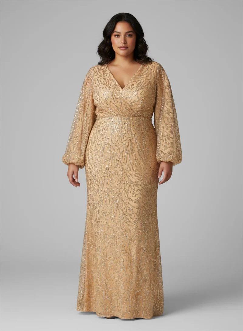 Khizana Plus size Shimmer Dress