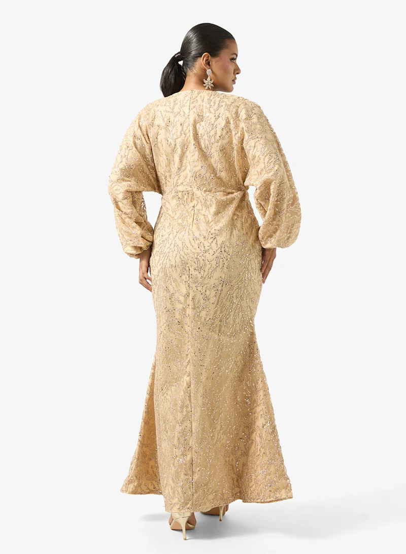 Khizana Plus size Shimmer Dress