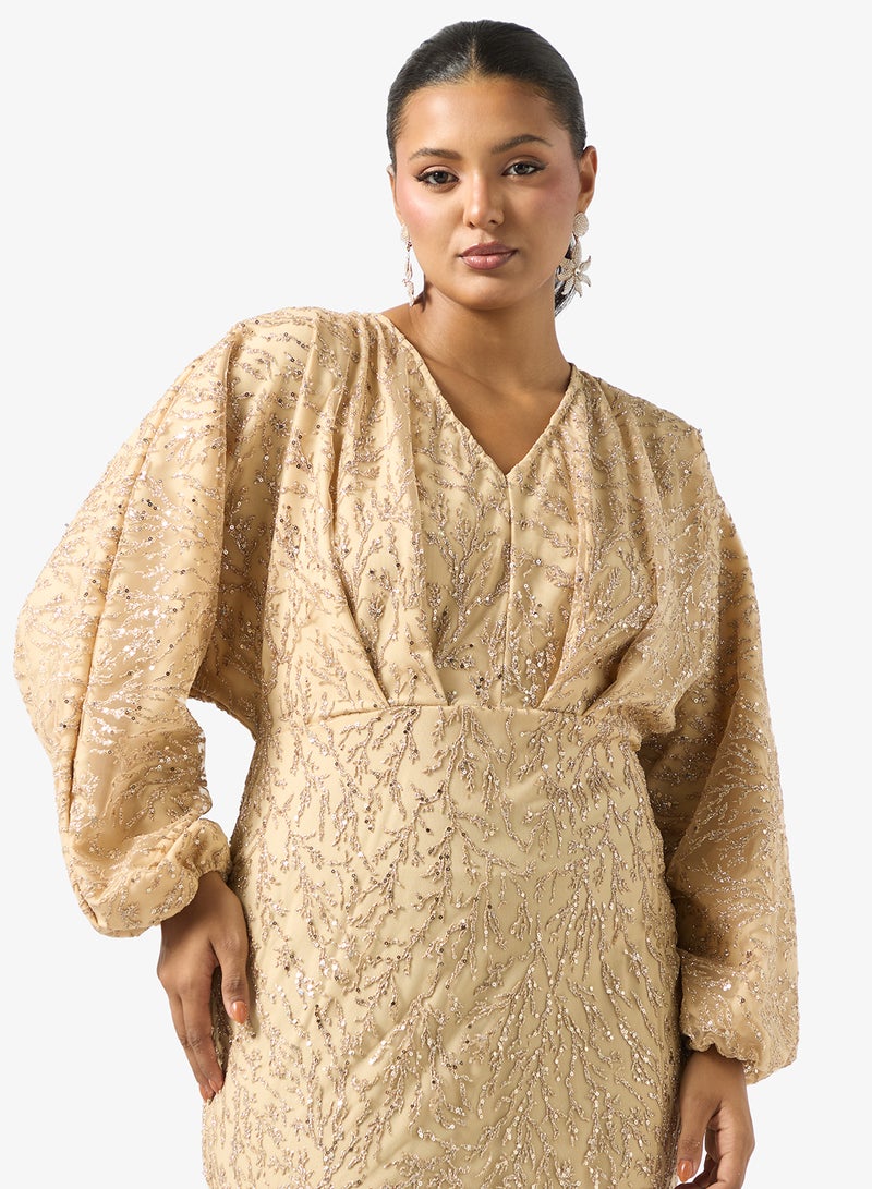 Khizana Plus size Shimmer Dress - Image 3