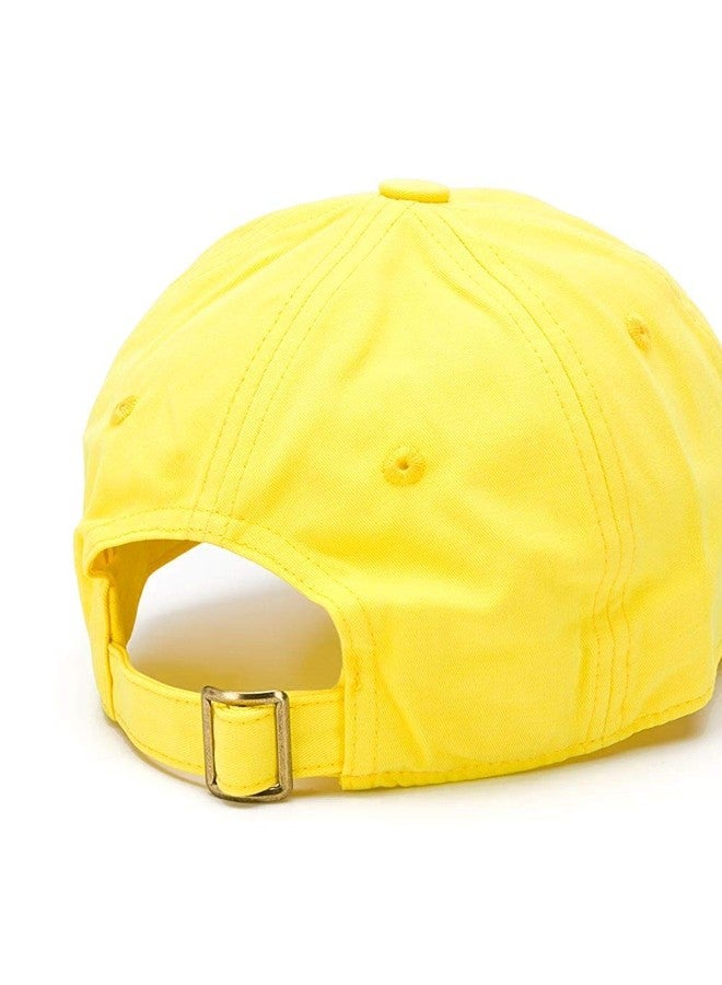 Malvina Girl's Yellow I AM BUZY Cap Free Size/Travelling Cap/Vloggers Cap/Quotes Cap - Image 2