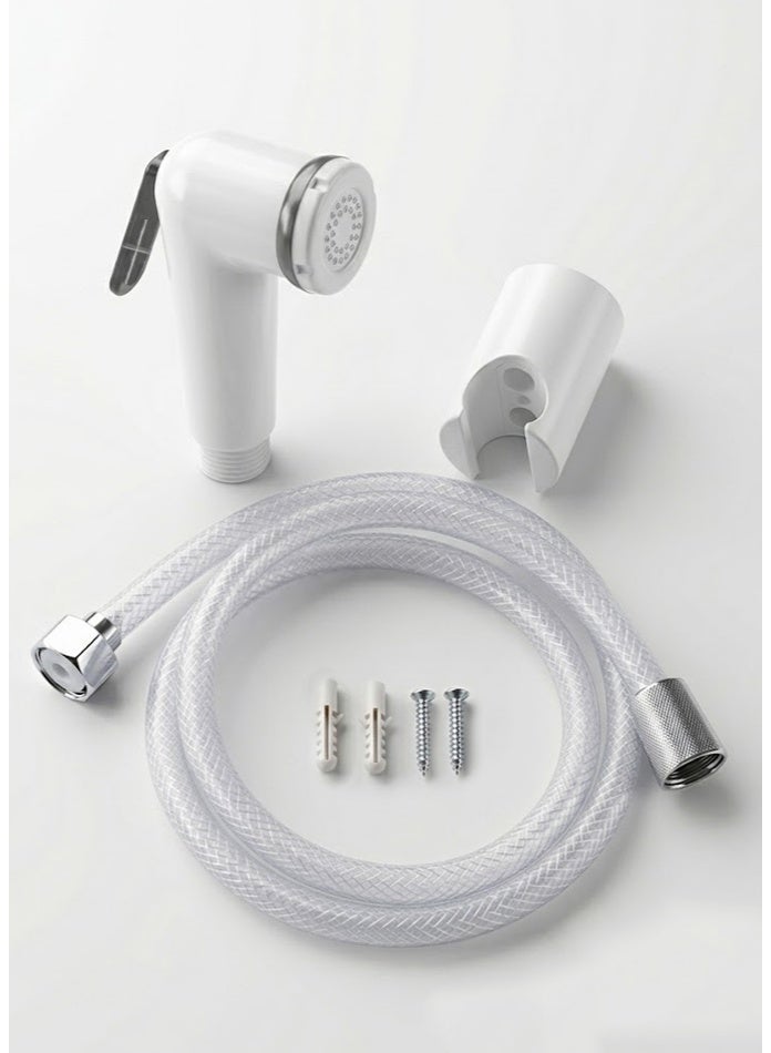 SHIND Shattaf Bidet Spray Set – Hand Held Toilet Sprayer with Hose & Wall Mount, High Pressure WC Spray, Anti-Crack Hose, Brass Fittings, ABS Chrome Finish, Heat Resistant 80°C, Leak Proof Bathroom Bidet Kit - Image 1