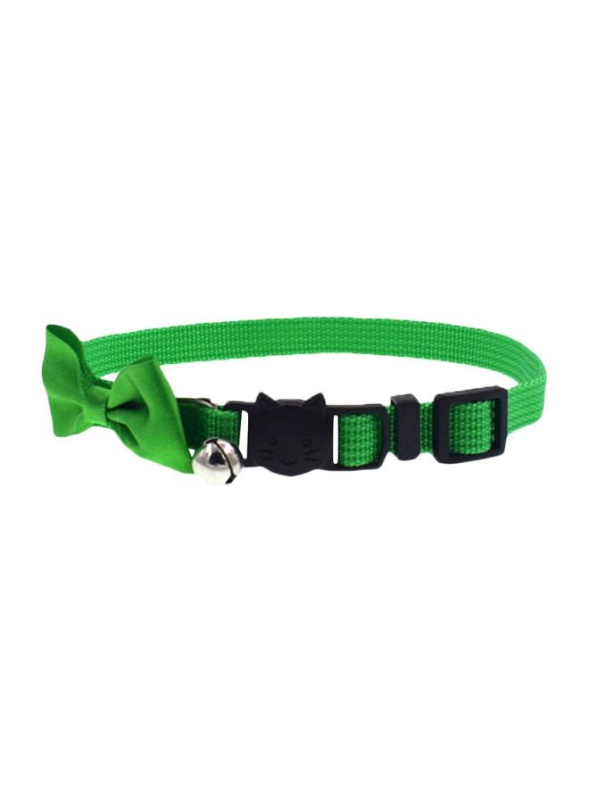 Loquat Bow Tie Pet Collar Green/Black 19x4x1cm