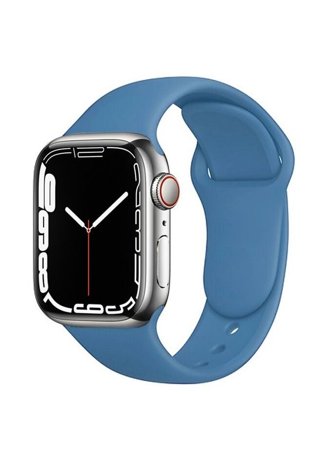 Apple Watch Band 41mm Soft Silicone Sport Band Replacement Wrist Strap Compatible for iWatch Apple Watch Series 7 (41mm) - Image 1