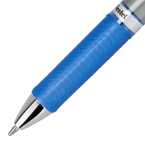 Pentel قلم بنتيل إنر جيل آر تي إكس قابل للسحب، خط عريض، رأس معدني، حبر أزرق 3 عبوات (BL80BP3C) - Image 3