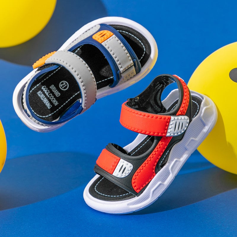 Boys Sandals Summer Medium And Large Boys Soft Sole Anti-Slip Children'S Baby Shoes Children'S Shoes Men - Image 2