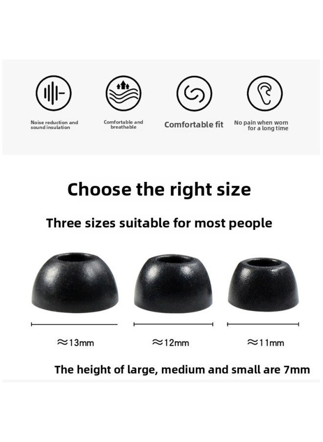 For Samsung Galaxy Buds Pro Bluetooth Earbuds Headphone Set Budspro Memory Foam Noise Reduction Ear Cap-Color:Grey S/1-Model:Samsung Galaxy Buds Pro