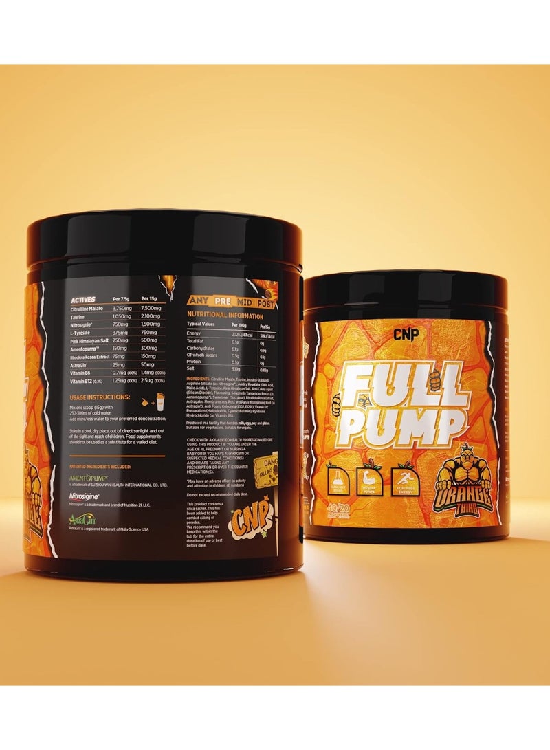 CNP Full Pump Pre-workout 300g Orange Thing Flavor - Image 2