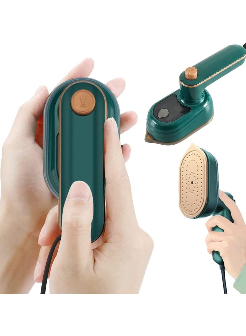 چيمبت مكواة كهربائية محمولة صغيرة من JEMPET: مقبض دوار سلكي صغير للاستخدام الرطب والجاف، آلة كي للسفر ورحلة العمل والمنزل