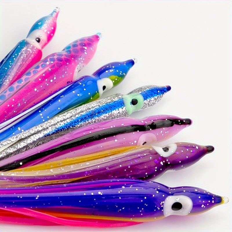 5pcs Pack 150mm PVC Luminous Squid Soft Jig Slow Pitch Jigging Bait Pesca Swimming Fishing Octopus Lures - Image 3