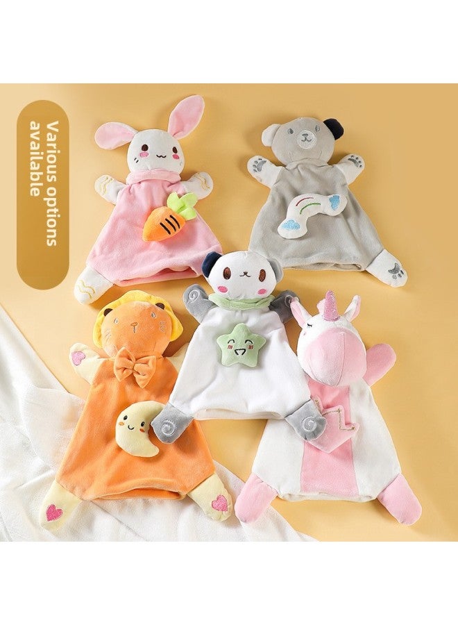 Soothing Towel Hand Gift Towel Cartoon Doll Cute Hand-wiping Baby Children Sleeping Artifact Soothing Doll Wholesale-Color:Duck Soothing Towel [bag]] - Image 2