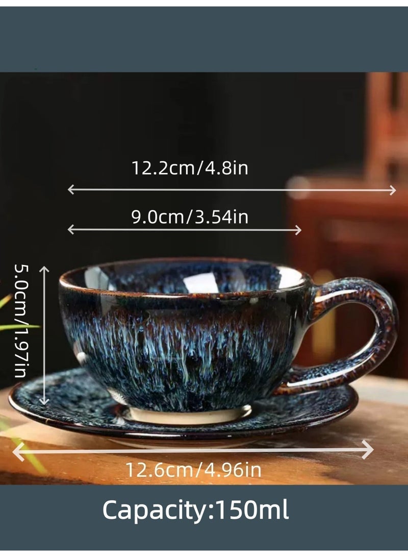 BS Modern Arabic Coffee Cup|Latte and espresso dual-purpose cup|150ml/5oz Ceramic set perfect for second cup coffee| Suitable for Turkish and Arabic coffee|Suitable for home, office, restaurants, afternoon tea in the garden, and as a gift. - Image 3