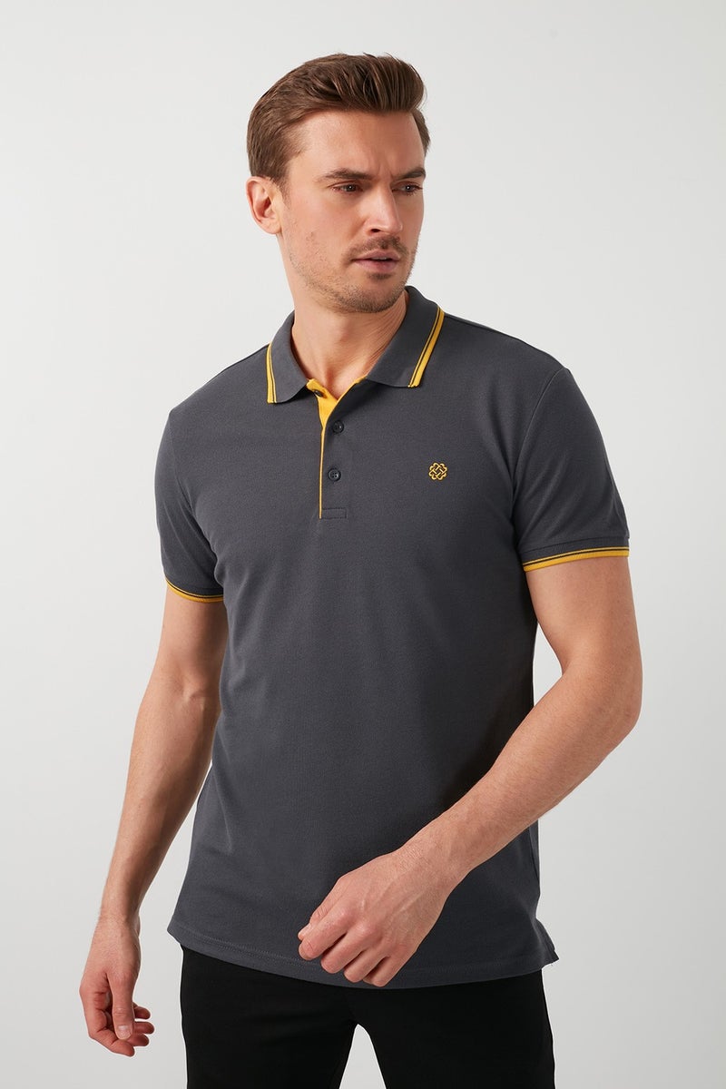 Buratti 100% Cotton Buttoned Polo T Shirt Men's POLO 5902118  - Image 2