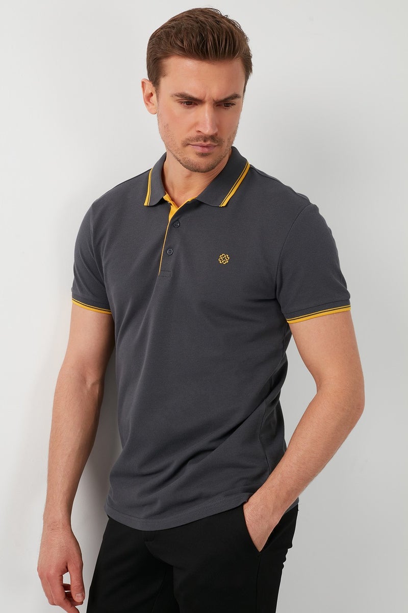 Buratti 100% Cotton Buttoned Polo T Shirt Men's POLO 5902118  - Image 3