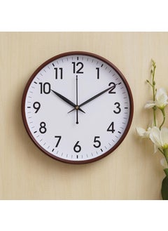 Webelkart Webelkart Premium Plastic Wall Clock for Home and Office Decor/Office Wall Clocks/Wall Clock for Living Room (Brown) - Wall Watch for Home  - Image 1