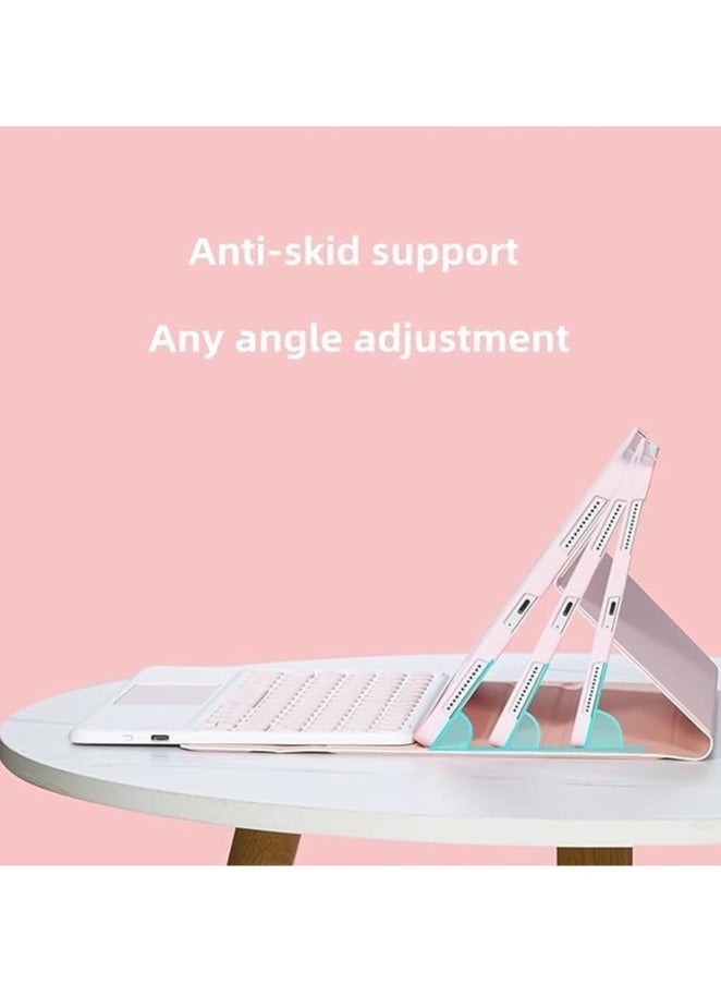 عام حالة لوحة مفاتيح لـ Infinix Xpad 11 بوصة (2024)، حالة لوحة مفاتيح لاسلكية قابلة للإزالة مع لوحة اللمس، وتضم فتحة ل poner القلم وحامل متعدد الزوايا. - Image 2