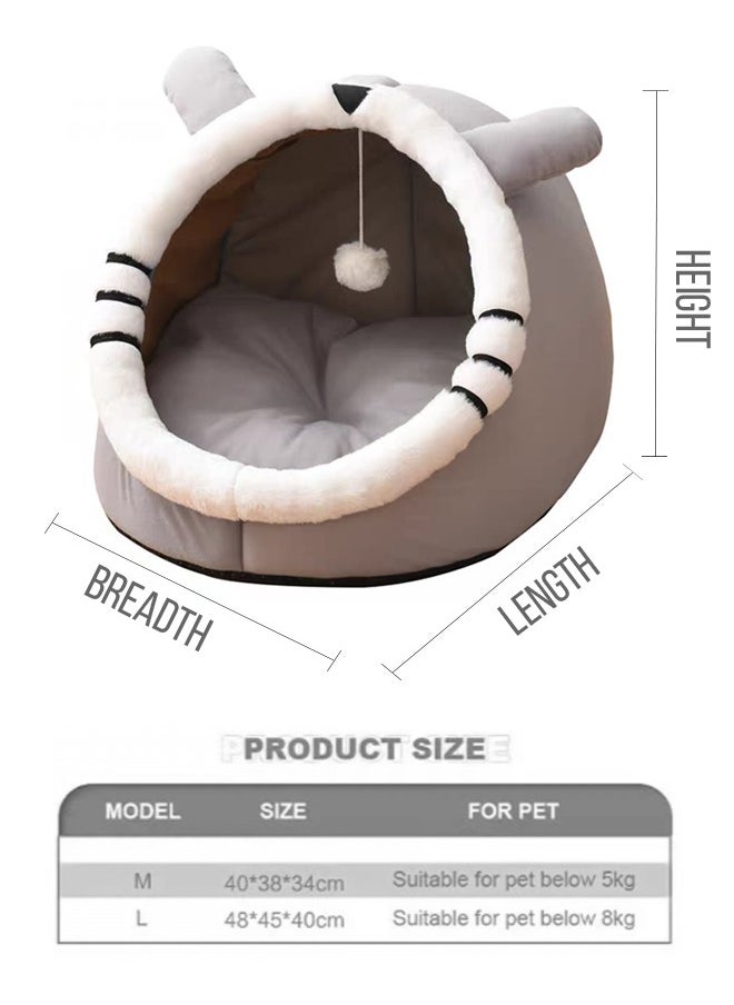 Vividorad Cat Bed Cat Tent Cat Nest Cat Villa House Pet Supplies Multifunctional Cat House Removable And Washable Foldable Semi-Closed Cat House Suitable For Small Cats Sleep  - Image 2