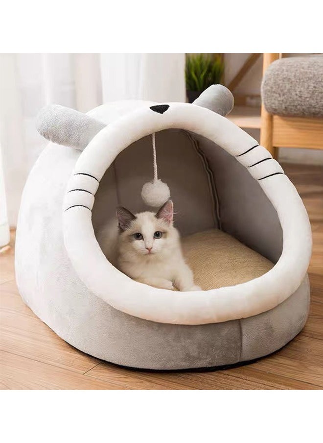 Vividorad Cat Bed Cat Tent Cat Nest Cat Villa House Pet Supplies Multifunctional Cat House Removable And Washable Foldable Semi-Closed Cat House Suitable For Small Cats Sleep  - Image 4