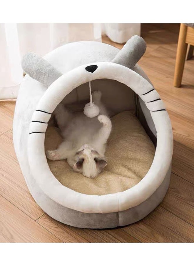 Vividorad Cat Bed Cat Tent Cat Nest Cat Villa House Pet Supplies Multifunctional Cat House Removable And Washable Foldable Semi-Closed Cat House Suitable For Small Cats Sleep  - Image 5