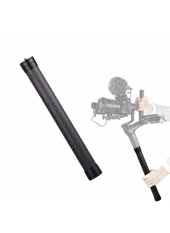 Atoptek Gimbal Extension Pole Carbon Fiber Rod Monopod Stick Lightweight 1/4'' 3/8'' Thread for DJI Ronin S/SC, OSMO Mobile 3, ZHIYUN Crane 2 V2, Moza AirCross, FeiyuTech, DSLR Camera, Stabilizer 