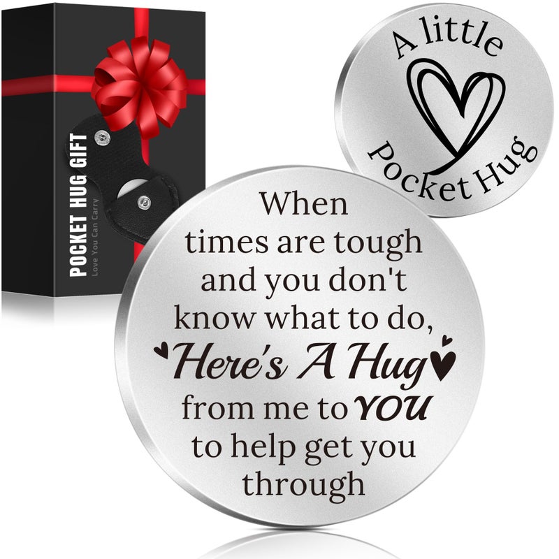 LAGERFEY Valentineâ€™s Day Keychain Gift for Him Men - Valentines Gifts for Him, Pocket Hug Token, Anniversary Birthday Gifts for Husband Boyfriend - Valentines Day Keepsake Love Gift for Boyfriend Girlfriend - Image 1